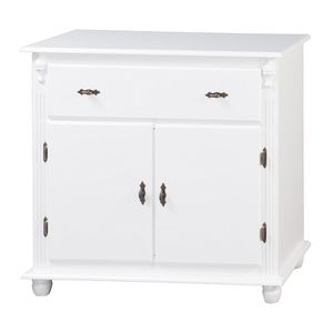 Balcão Antique Com 2 Portas e 1 Gaveta Branca