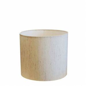 Cúpula Abajur Tecido Cilíndrica Cp-8012 Ø30x25cm Linho Bege