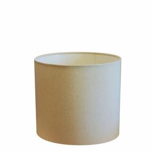 Cúpula Tecido Cilindrica Abajur Cp-4113 30x25cm Algodão Crú