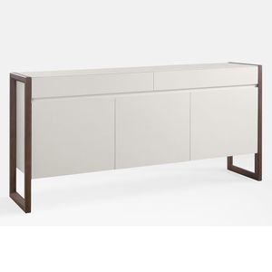 Buffet Quadro 3 Portas 2 Gavetas 200cm Laca Off White