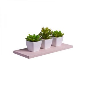 Prateleira 30 X 10cm Rosa Claro Suporte Invisível