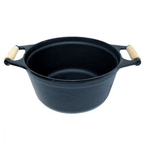 Caçarola Alça Madeira Tampa Ferro 2,2 Litros 21 Cm - Fumil