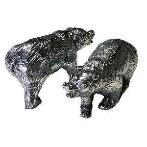 Urso Wall Street Alumínio Tamanho 13Cm