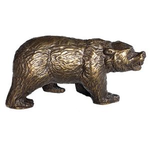 Urso De Wall Street Bronze 16Cm