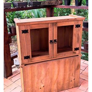 Aéreo 0,80 Cm Plus De Madeira Maciça 50x80x32 Móveis Neppel