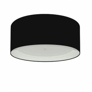 Plafon Dormitório Cilíndrico Cúpula Preto Branco