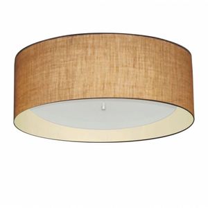 Plafon 60x25cm Cilíndrico Cúpula Palha Bege