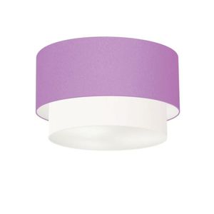 Plafon Banheiro Cilíndrico Cúpula Lilás Branco