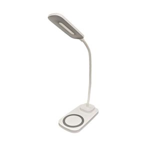Luminaria De Mesa Led Articulavel 3 Cores Carregamento