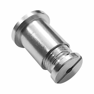 Fixador De Teto Em Latão Niquelado Sem Ajuste Com Rosca M10x1 Com Tampa Md-6007