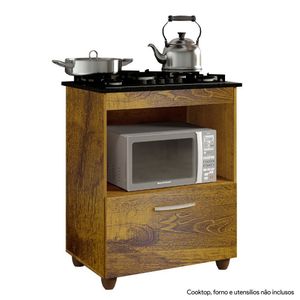 Balcão para Cooktop 4 Bocas Salvia Rovere