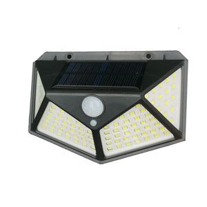 Luminária Energia Solar Parede 100 Led Sensor Presença