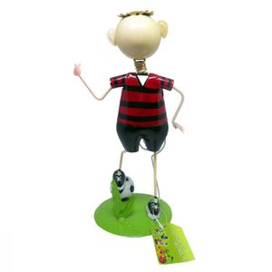 Boneco Futebol Time Vermelho E Preto Mesa Metal