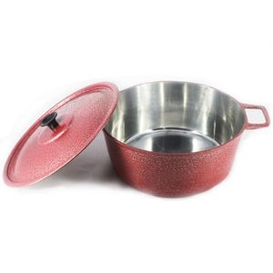 Caçarola Fundido Tampa Vermelha 14cm