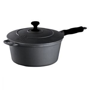 Caçarola Ferro Preto Tampa Ferro 20cm