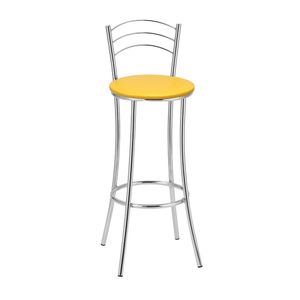Kit 2 Banquetas Cromadas Bc26a Assento Espuma D15