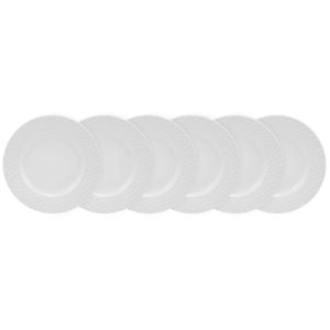 Conjunto de Pratos de Sobremesa 06 Peças ártico Schmidt