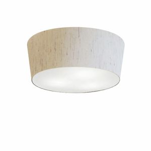 Kit 2 Plafon Cone Md-3003 12/40x35cm Linho Bege Bivolt