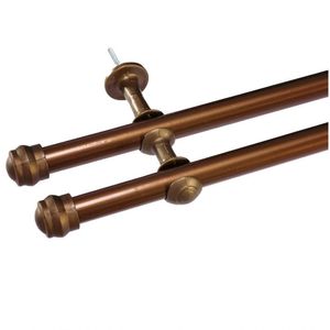 Varão Cortina Duplo 3 Metros 19mm X 28mm Ouro Velho