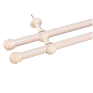 Varão Cortina Duplo 4 Metros 19mm X 28mm Bege