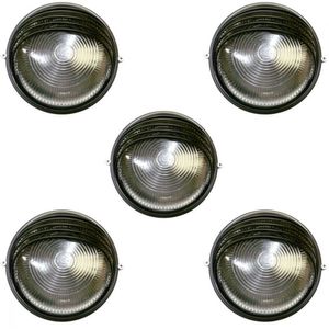 Kit 5 Tartarugas Circulares E-27 1 Lâmpada Home Line Bivolt