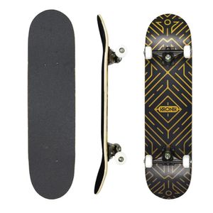 Skate Montado Kronik Geométrico Preto