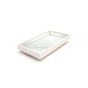 Bandeja Espelhada Laqueada Flutuante Off White