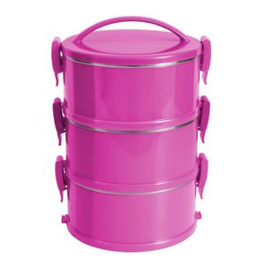 Marmita Termoprática Rosa Conjunto 3 Unidades