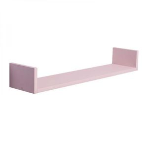 Prateleira U 100 x 20cm Rosa Claro Invisível
