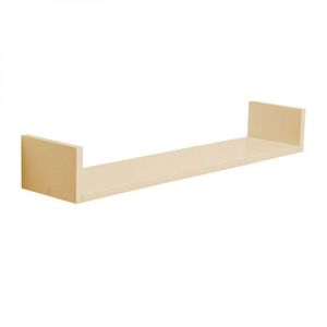 Prateleira U 100 x 20cm Bege Claro Invisível
