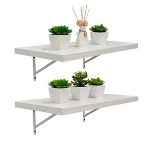 Kit 2 Prateleiras 40 x 25cm Branco Espessura 25mm