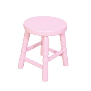 Banqueta Baixa 30Cm Dalas Casatema Rosa Bebê