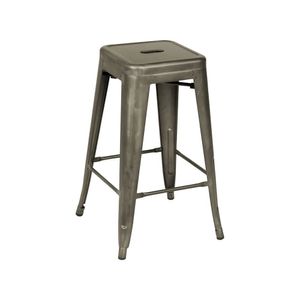 Banqueta Alta Industrial Em Aço Berlim Fratini Bronze