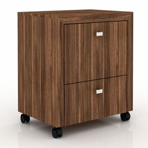 Armário para Home Office Me4112 com Rodízios Nogal