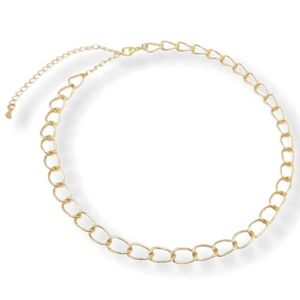 Corrente Choker Feminina Elos Médios Liso