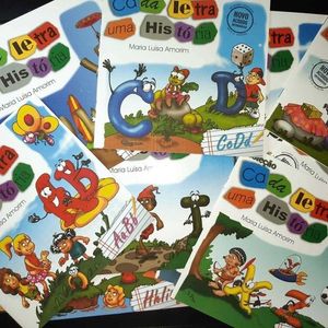 Coleção Infantil : Cada Letra Uma História / 10 Livros