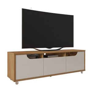 Rack Jersey 160 Para Tv 60 Pol Sala 1 Gaveta E 2 Portas Cedro/off White Cedro/off White