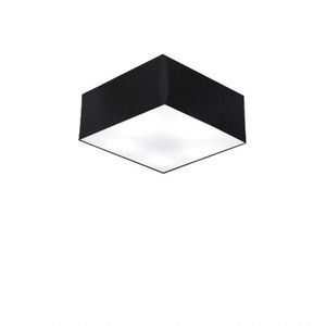 Plafon Quadrado Sj-3000 Cúpula Preto