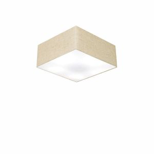 Plafon Quadrado Sj-3000 Cúpula Rustico Bege