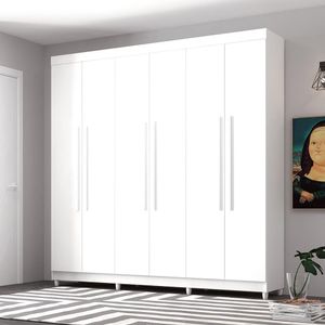Guarda Roupa 6 Portas Audi Branco