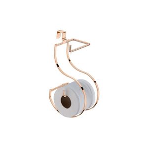 Suporte Para Papel Higiênico Duplo Caixa Acoplada Em Aço Carbono Superiore Future Rose Gold