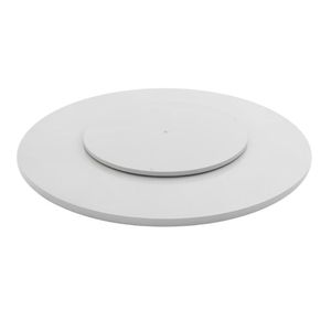 Prato Giratório Laqueado 60cm - Branco Branco