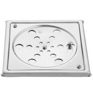 Grelha Fecho Caixilho Meber Inox Quadrada 1410 C 10 Cm Cromado