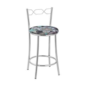 Kit 2 Banquetas Cromadas Espuma D15 Treparoni Preto