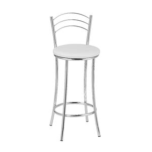 Kit 2 Banquetas Altas Com Encosto Treparoni Branco