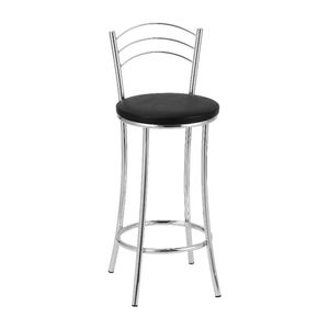 Kit 2 Banquetas Altas Com Encosto Treparoni Preto