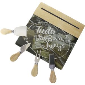 Conjunto Tabua de Queijo 5 Peças