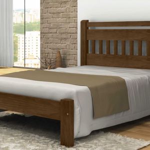 Cama Queen Size Mônaco Angelim Pedra/tauari Imbuia