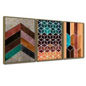 Quadros Textura Cx Alta 40x603 Un Marrom Caqui