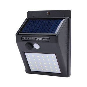 Luminária Solar Parede 30 Leds Sensor Movimento Automático